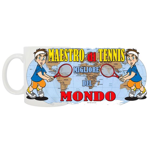 Maestro tennis tazza regalo - di,