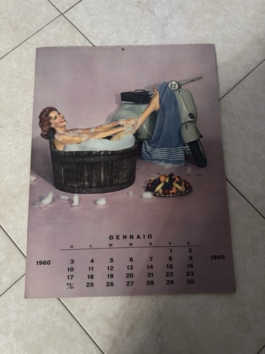 Calendario piaggio vespa 1960 - vespa,