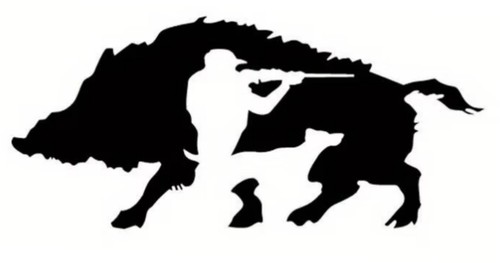 Adesivo cinghiale decal auto - decal,