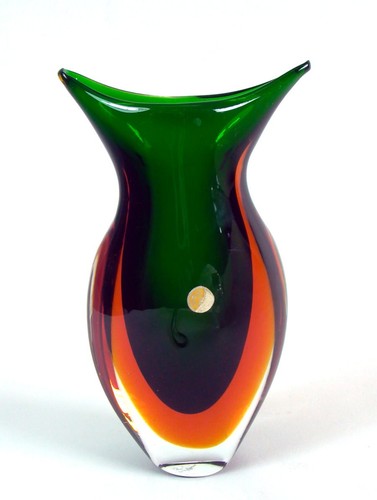 Vaso gufo murano etichetta - gufo,