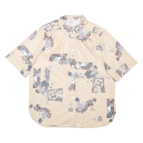 Camicia stampata beige - camicia, da