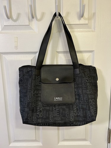 Cavalli class large black logo - black,