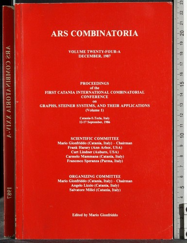 Ars combinatoria vol - combinatoria,