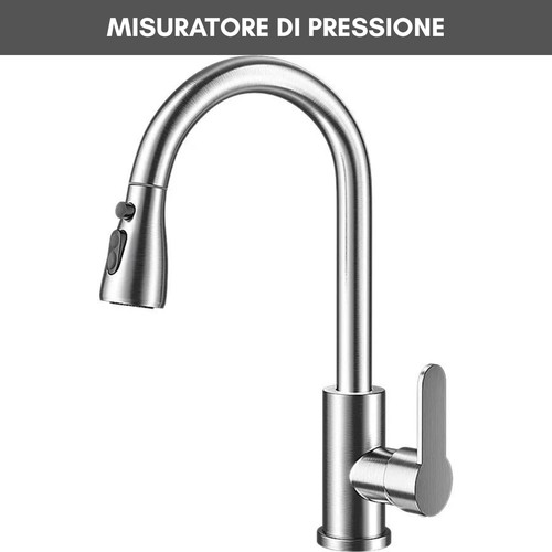 Rubinetto cucina acciaio - rubinetto, in