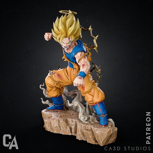 Saiyan warrior resin model - saiyan,