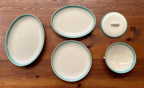 Antico lotto ceramica sci - 5, pz