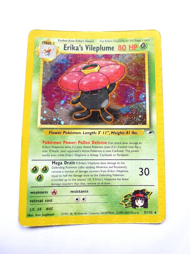 Vecchia carta pokemon vintage - vecchia,