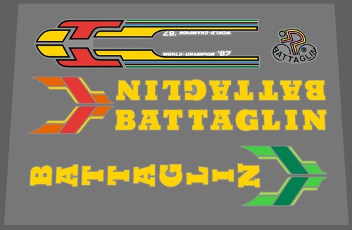 Set adesivi battaglin giallo - adesivi,