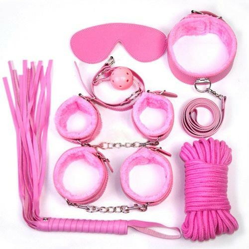 Set bondage ecopelle rosa - bondage,
