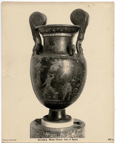 Roma museo etrusco vaso foto - etrusco,