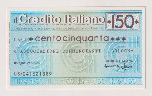 Miniassegni credito italiano - ,