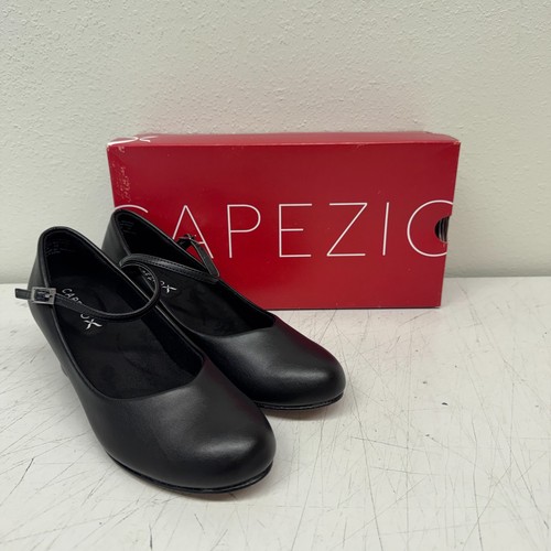 Capezio nero 550 pelle tap - capezio, jr
