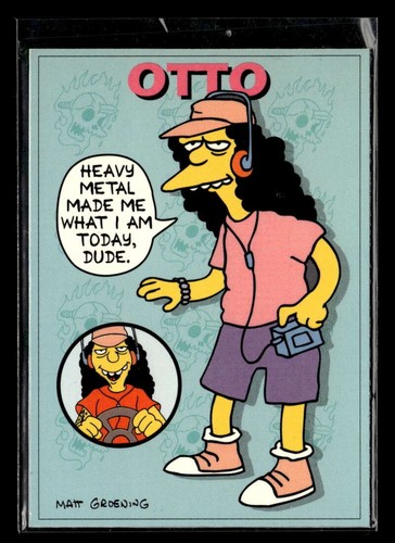1993 skybox the simpsons otto - simpsons,