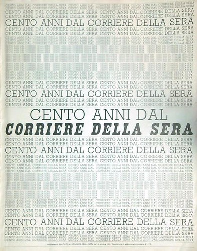 Cento anni dal corriere - dal, della