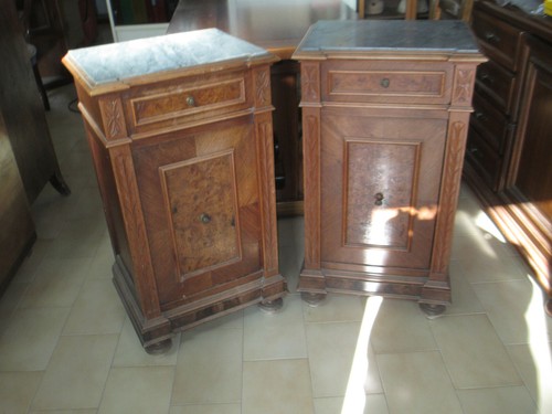 Coppia antichi comodini fine - antichi,