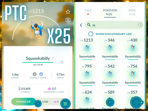 Pokémon squawkabilly blu - pokémon, x25