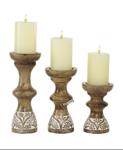 Portacandele legno per - portacandele,