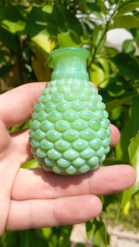 Vase flacon décor perles - vase,