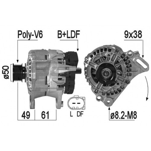 Alternatore per seat altea 4 - per,