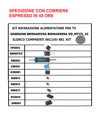 Kit riparazione alimentatore - kit,