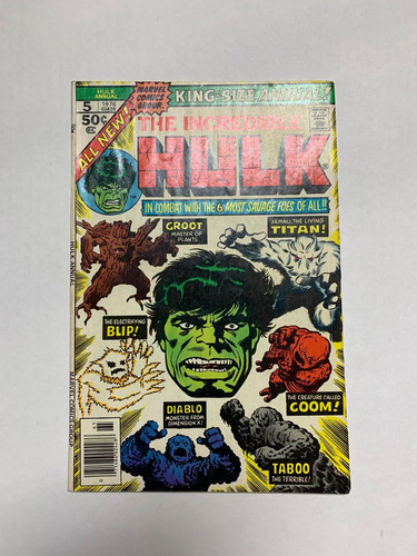 1976 incredible hulk - hulk, annuale