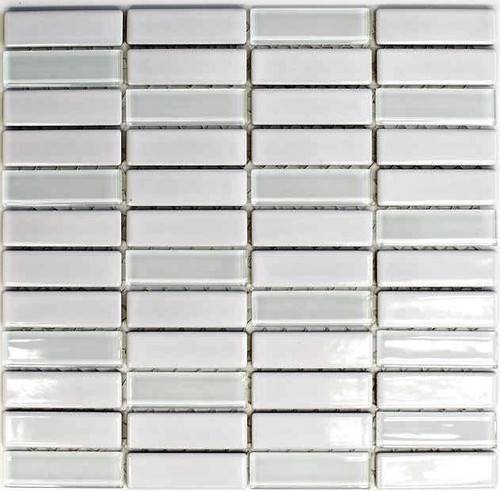 Mosaico ceramica bianca lucida - mosaico,