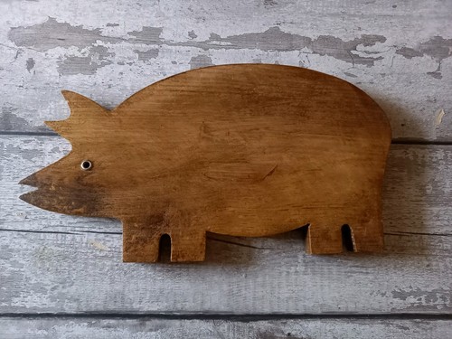 Vintage pig shaped - vintage, chopping