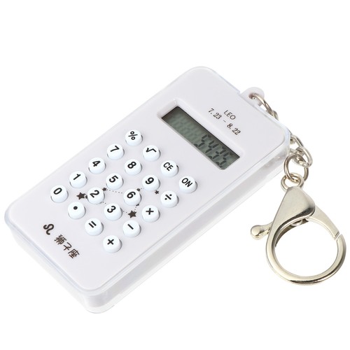 Calculator keychain pockets - keychain,