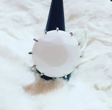 Anello in argento 925 e Agata Bianca