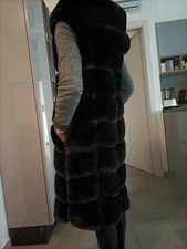 Cappotto smanicato in eco