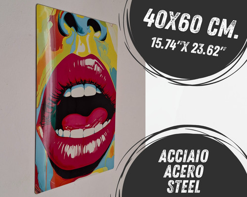 Quadro 40x60 metallo targa - 40x60,