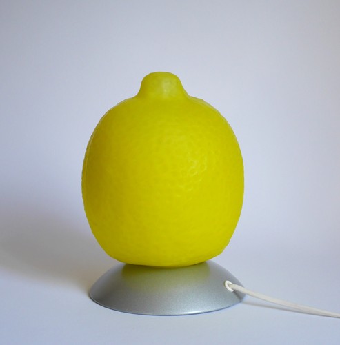 Lampada tavolo limone - tavolo, vetro