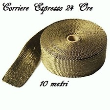 10 metri benda termica titanio auto e moto universale collettori marmitte