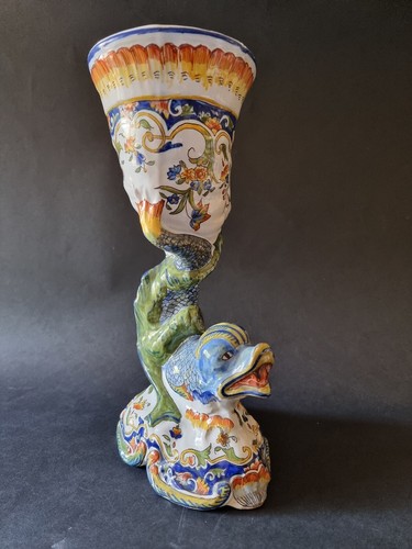 Vaso porcellana 1915 rouen - vaso,