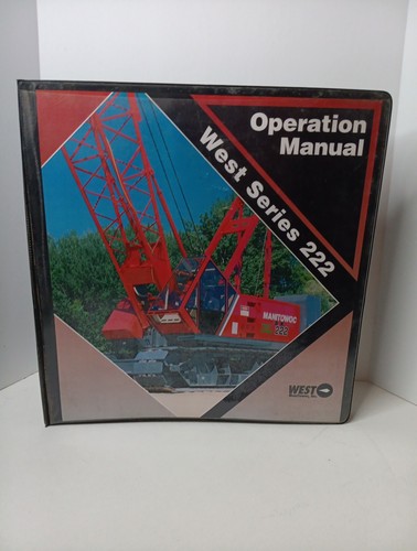 Manitowoc west serie 222 - serie,