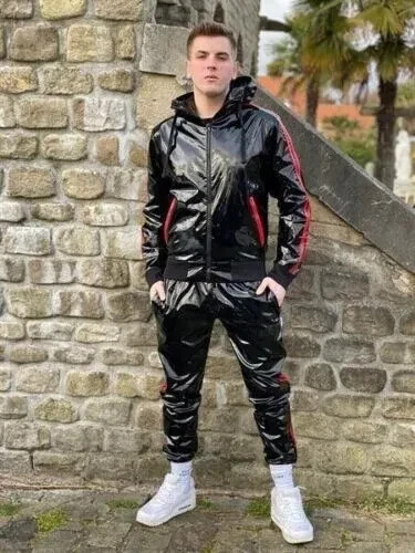 Pvc jacket tracksuit trouser - pvc,