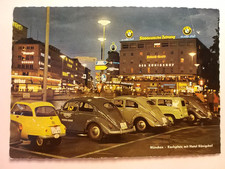 Munchen. Karlsplatz mit Hotel Konigshof. Auto, Car, Voitures. Isetta (ISO - BMW)