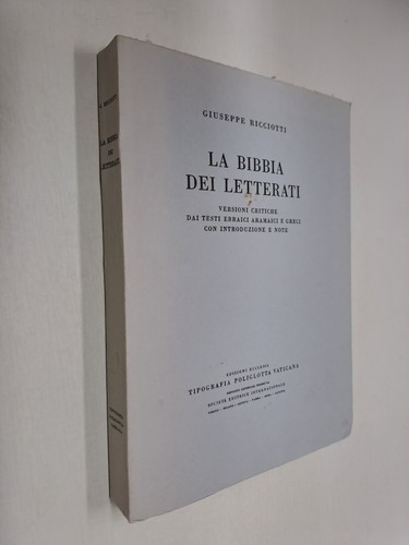 Bibbia dei letterati - la,