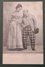 Cartolina Emilio Zago Maschera Venezia Commedia In Pretura 1900 Circa