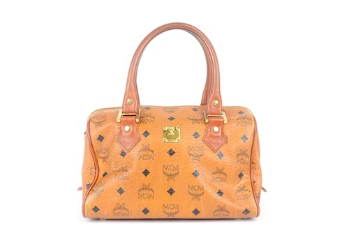 Mcm bowlingbag cognac marrone - bowlingbag,