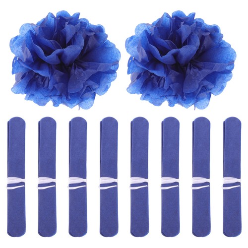 Palline fiori carta blu - palline,