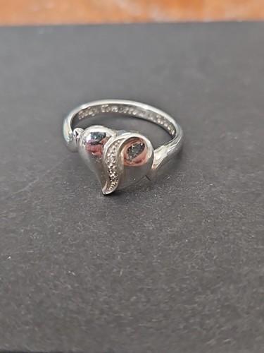 Anello eternità cuore argento - cuore,
