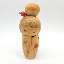 Bambola KOKESHI creativa giapponese vintage 18 cm - dipinta a mano da KOJO KOE926