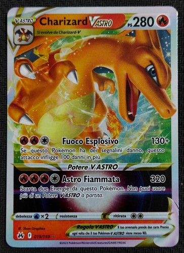 Carta pokemon charizard vastro - pokemon,