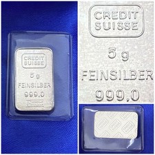 Lingot Argent Pur Bank Credit