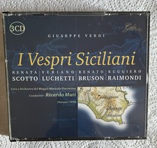 Verdi I Vespri Siciliani Muti Scotto Luchetti Bruson Raimondi Firenze 1978 3 Cd