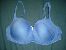 Reggiseno Tezenis blu azzurro 3C terza III no push up