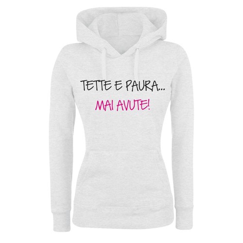 Felpa donna bambin cappuccio - felpa, &