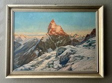 Dipinto a olio Mid-Century