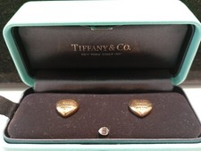 Orecchini Tiffany Full Heart Oro Rosa 18K 5 4g Certificato Eleganza Unica